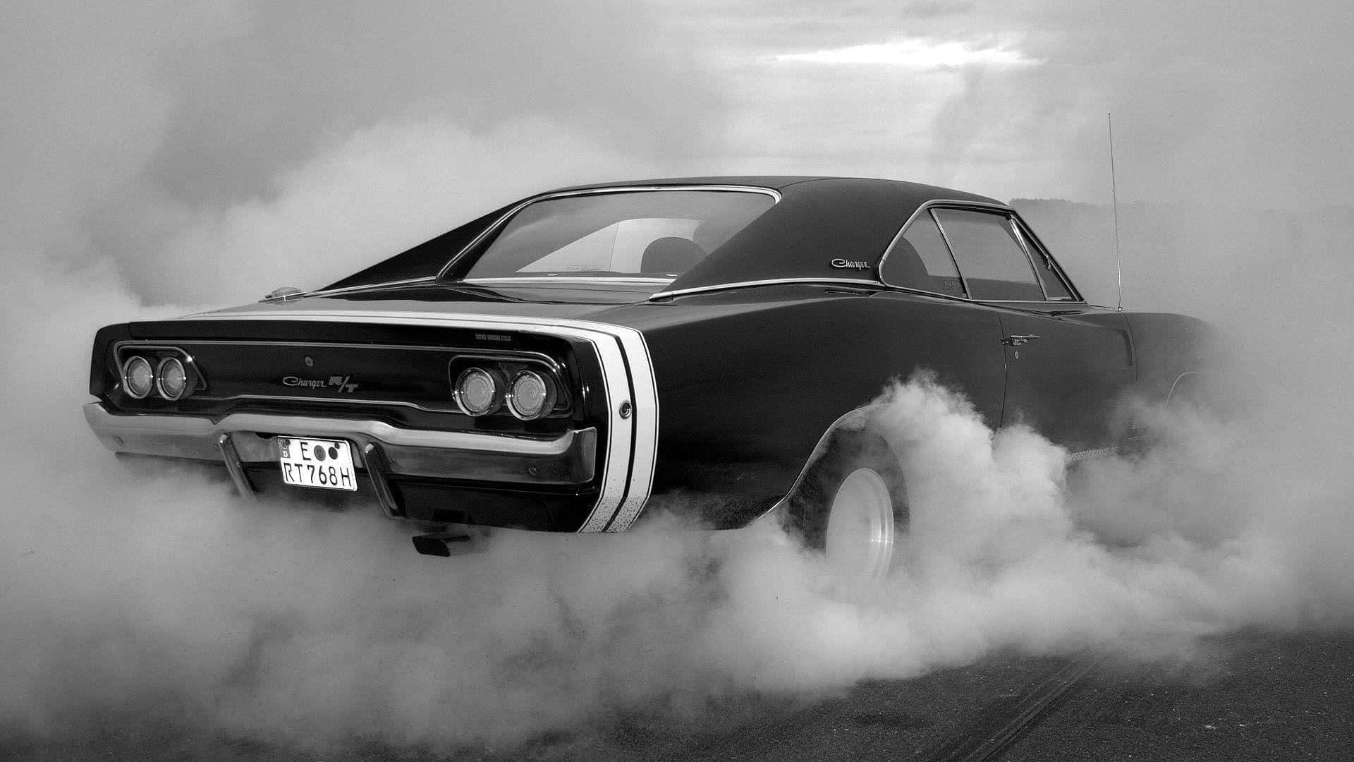 Dodge Charger, black, classic muscle car, Full HD Desktop Wallpaper