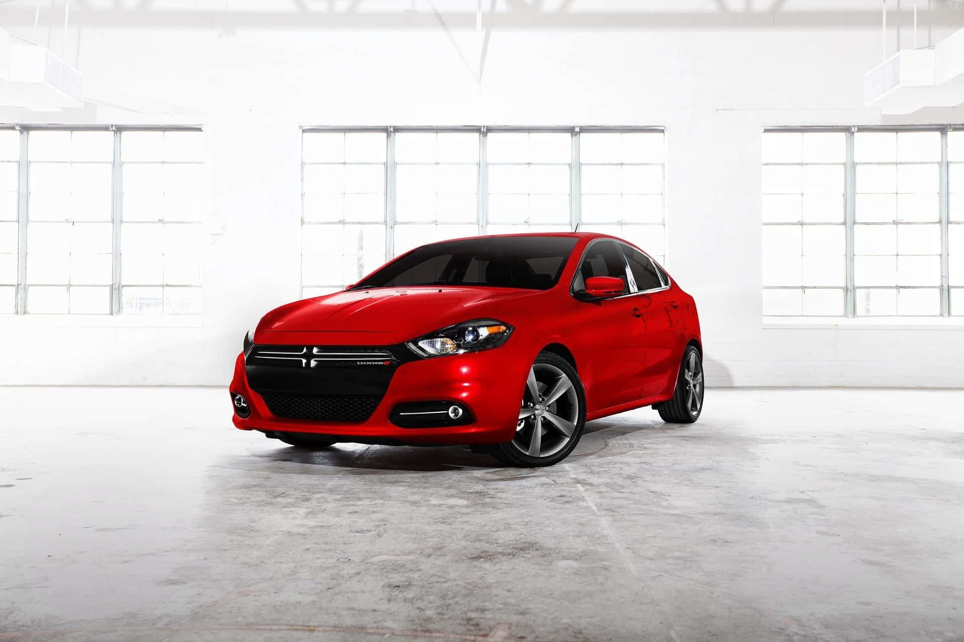 Dodge Dart, glossy red, sedan, Full HD Desktop Wallpaper