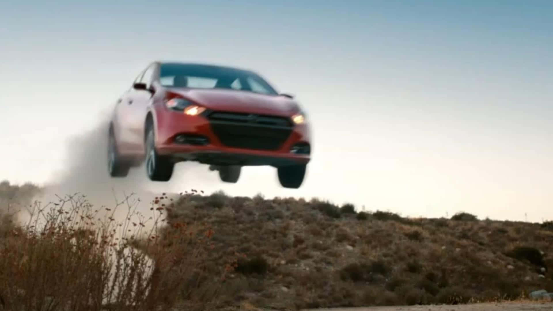 Dodge Dart, red car, dusty air, Full HD Desktop Wallpaper