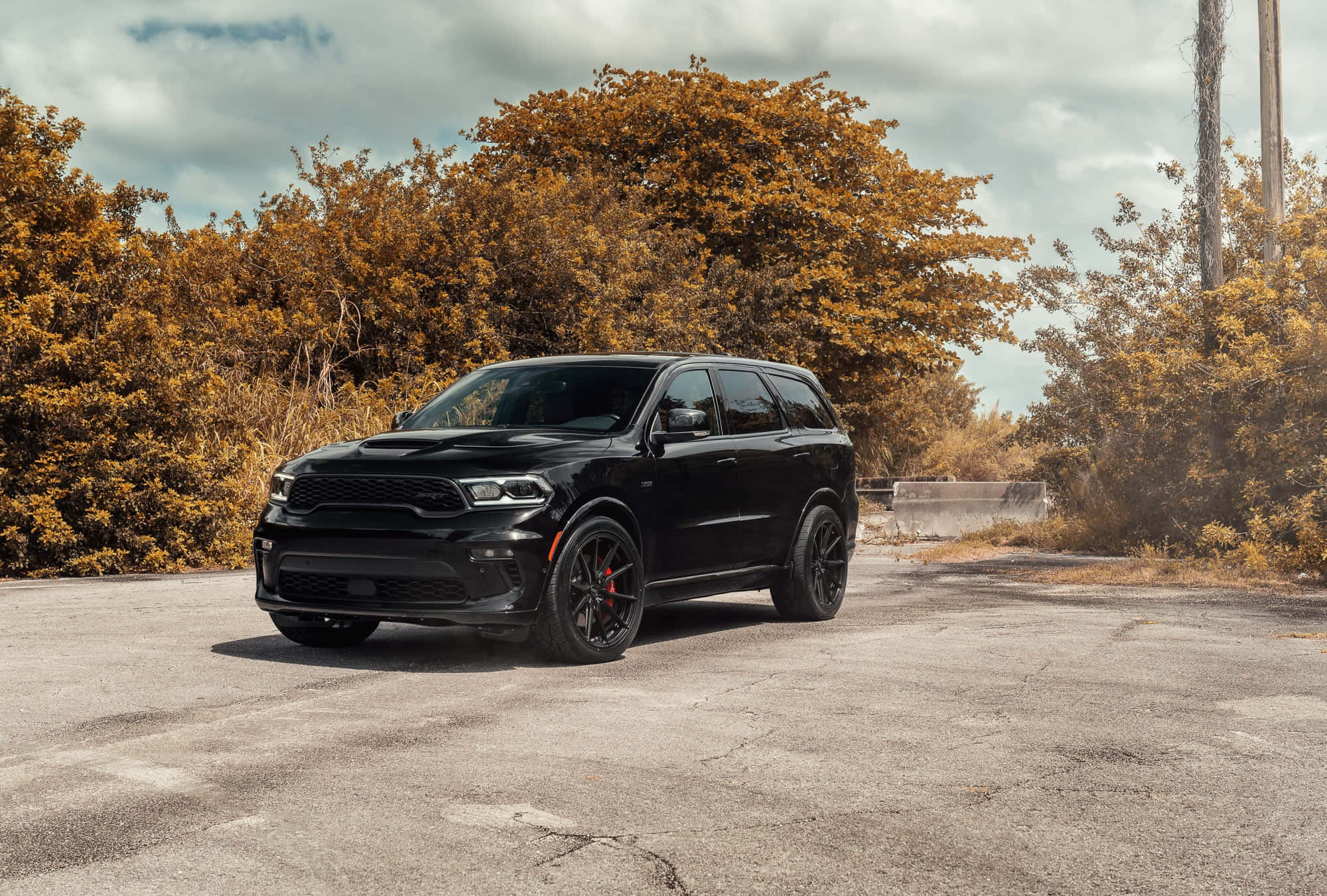 Dodge Durango, black, SUV, Full HD Desktop Wallpaper