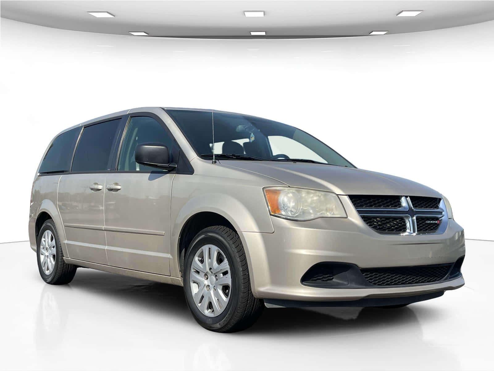 Dodge Grand Caravan, silver, studio, HD Desktop Wallpaper