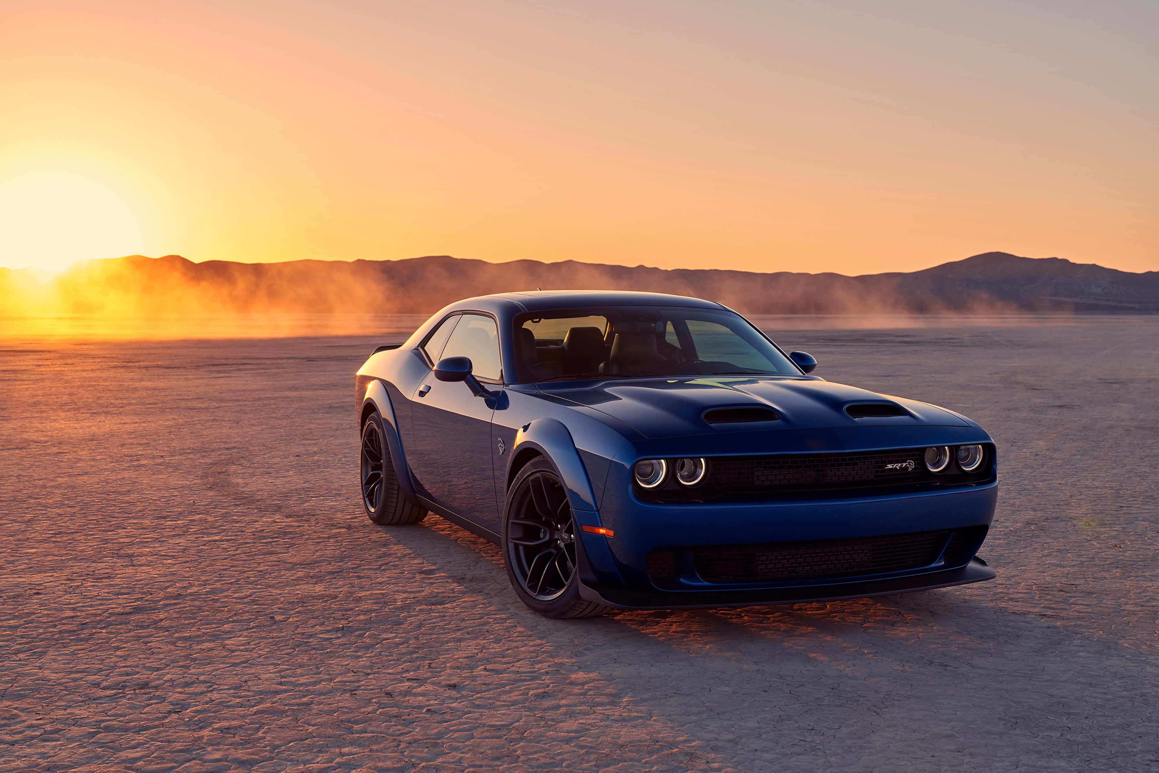Dodge Hellcat, 4K, blue, 4K Desktop Wallpaper