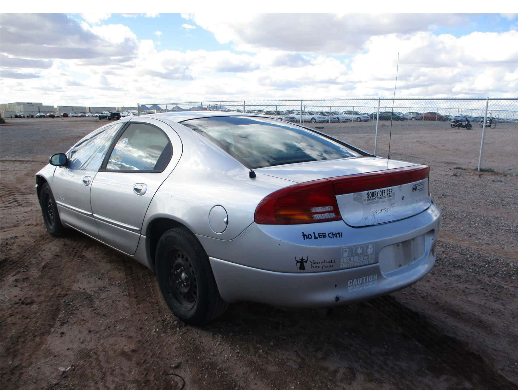 Dodge Intrepid, silver, custom stickers, HD Desktop Wallpaper