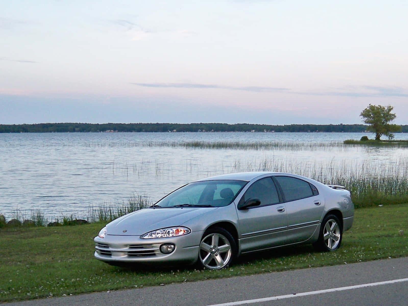 Dodge Intrepid, silver, sedan, HD Desktop Wallpaper