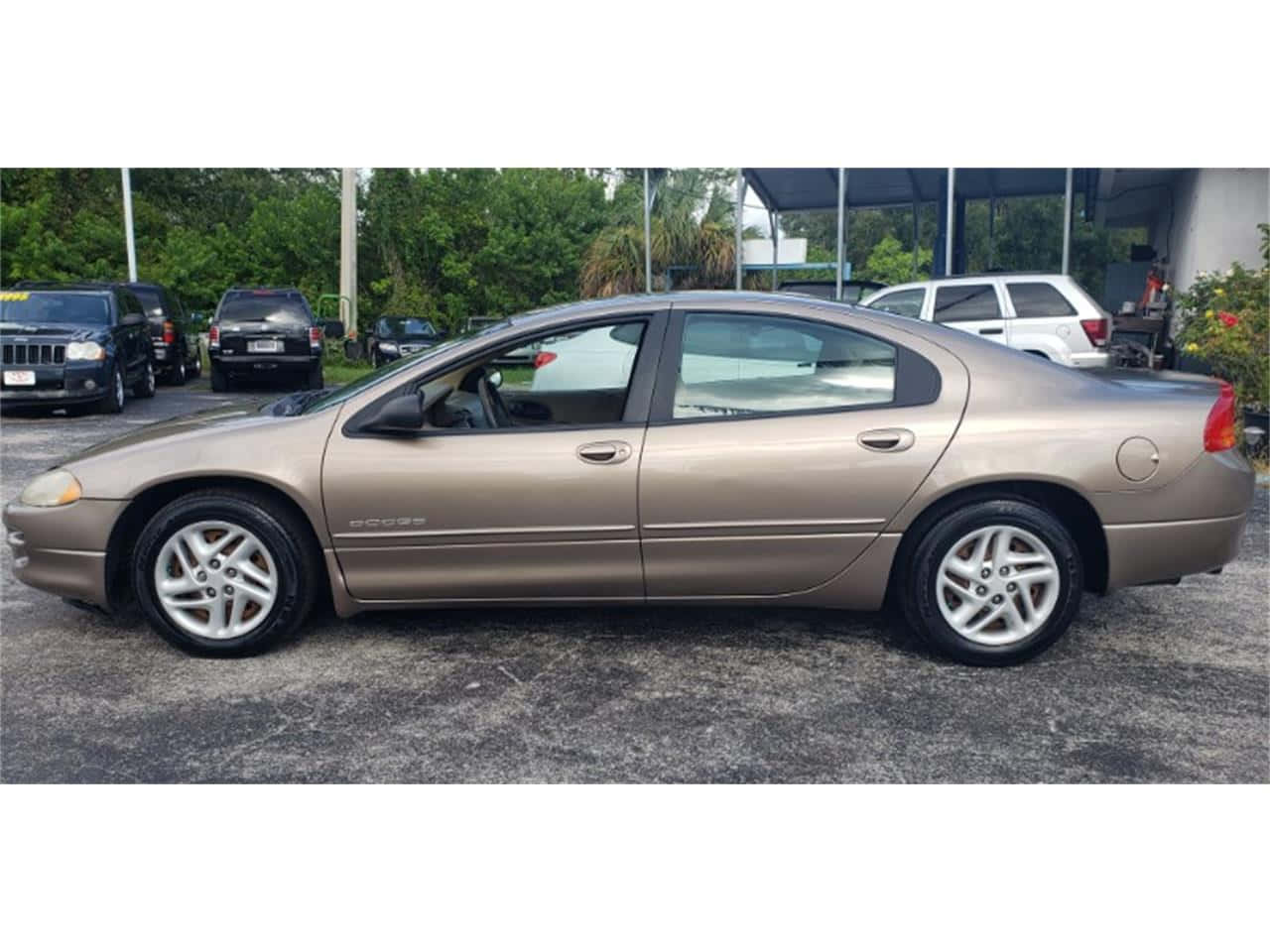 Dodge Intrepid, tan, sedan, HD Desktop Wallpaper
