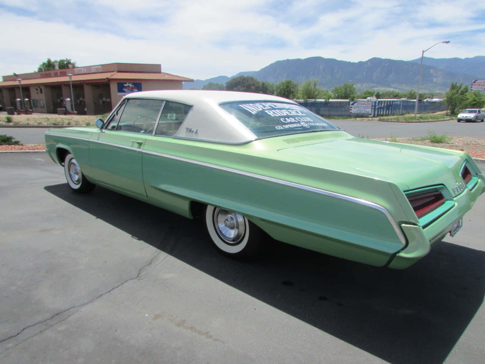 Dodge Polara, mint green, white roof, HD Desktop Wallpaper