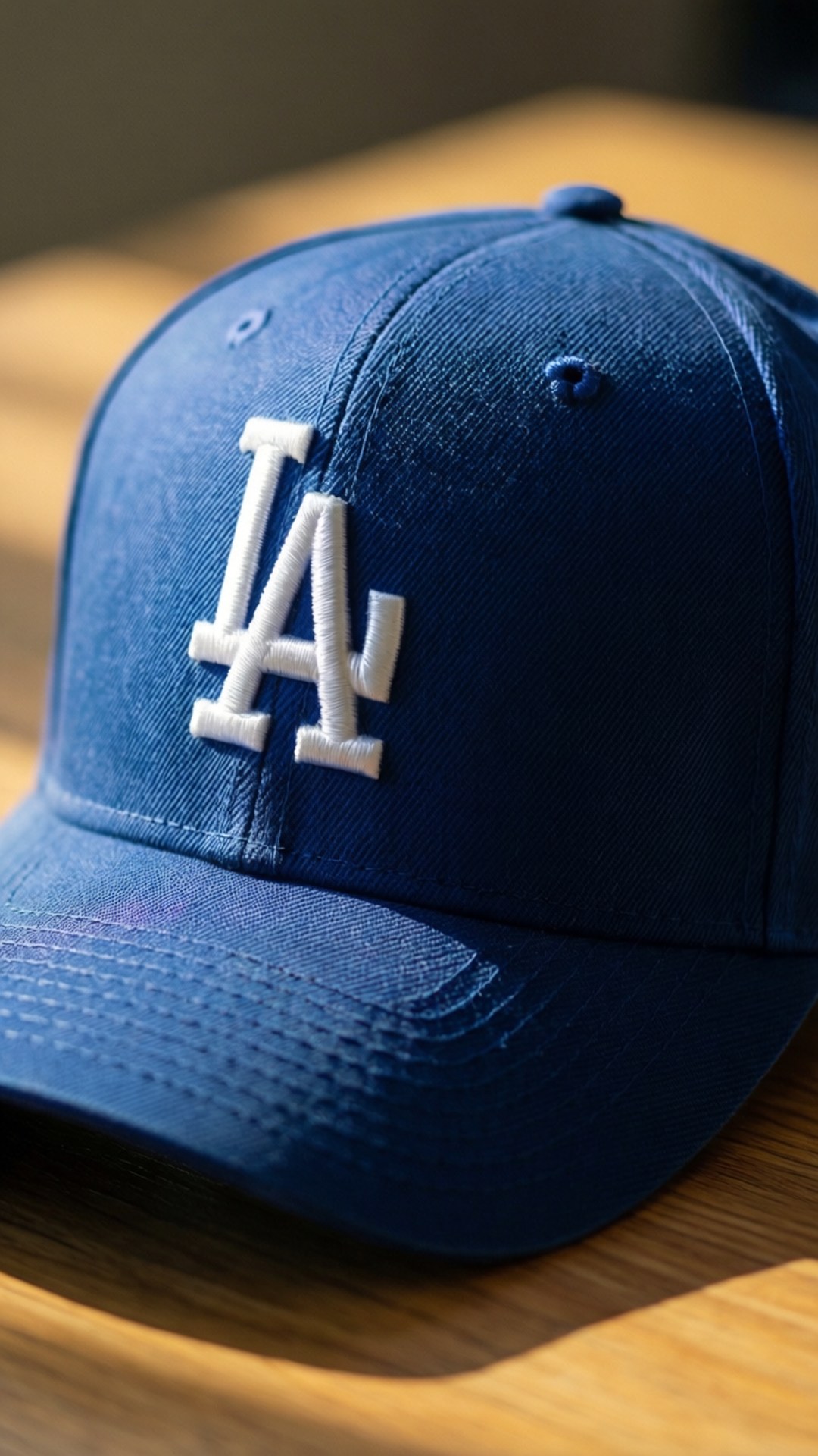 Dodgers, royal blue, white LA logo, Full HD Phone Wallpaper