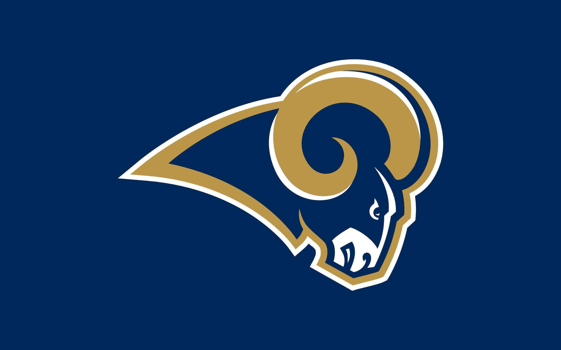 Dodgers Logo, golden ram head, white outline, Full HD Desktop Wallpaper