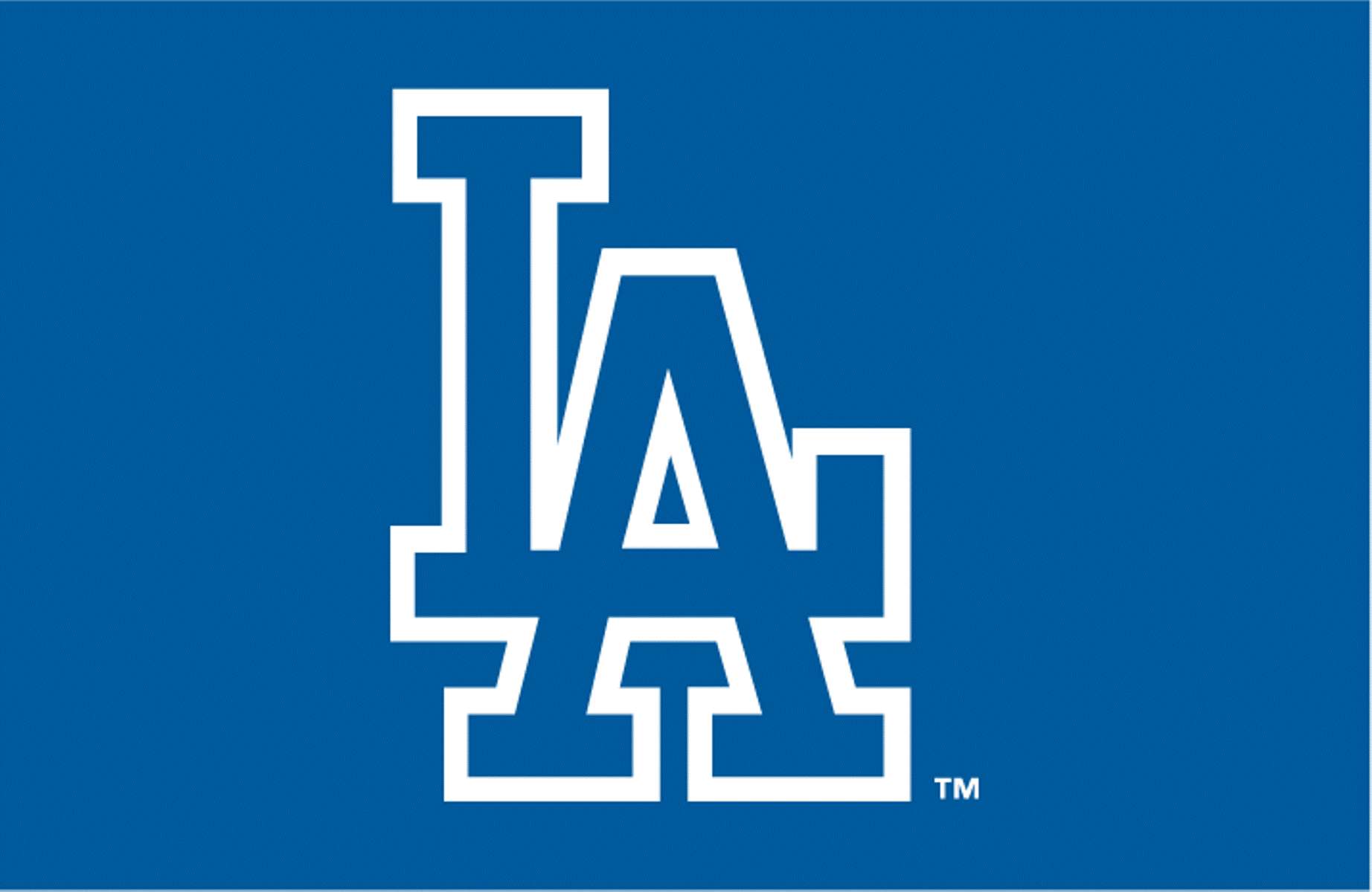 Dodgers Logo, LA logo, royal blue, HD Desktop Wallpaper
