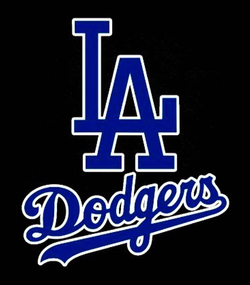 LA Dodgers, blue, white outline, SD Phone Wallpaper