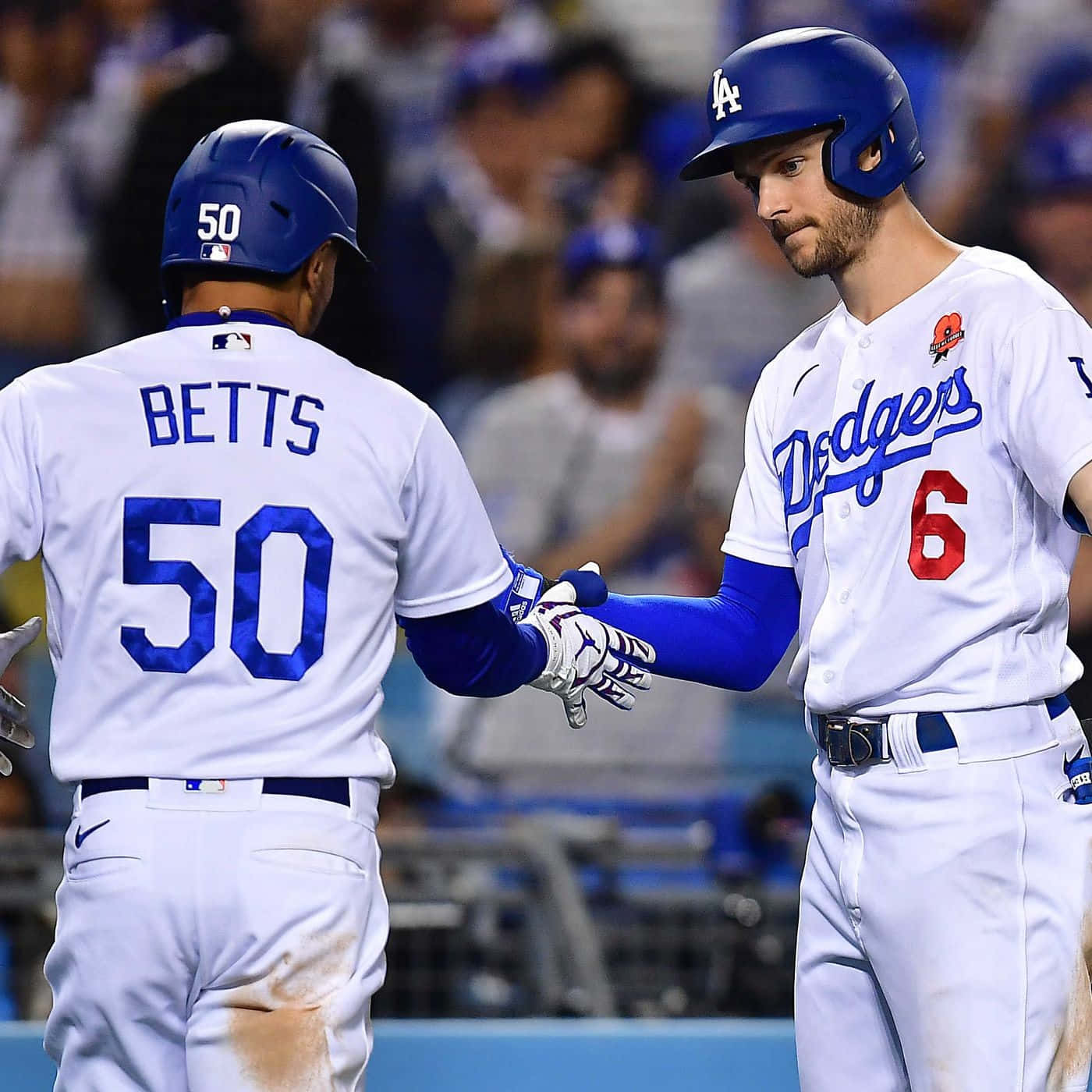 Dodgers Players, white uniforms, brightly lit field, HD Desktop Wallpaper