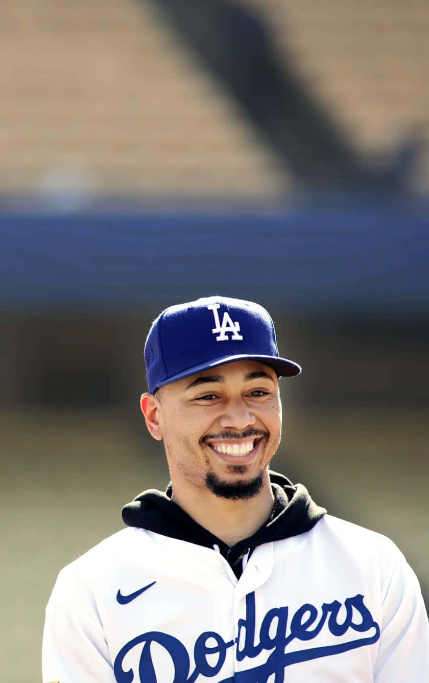 LA Dodgers, blue LA Dodgers cap, white team hoodie, HD Phone Wallpaper