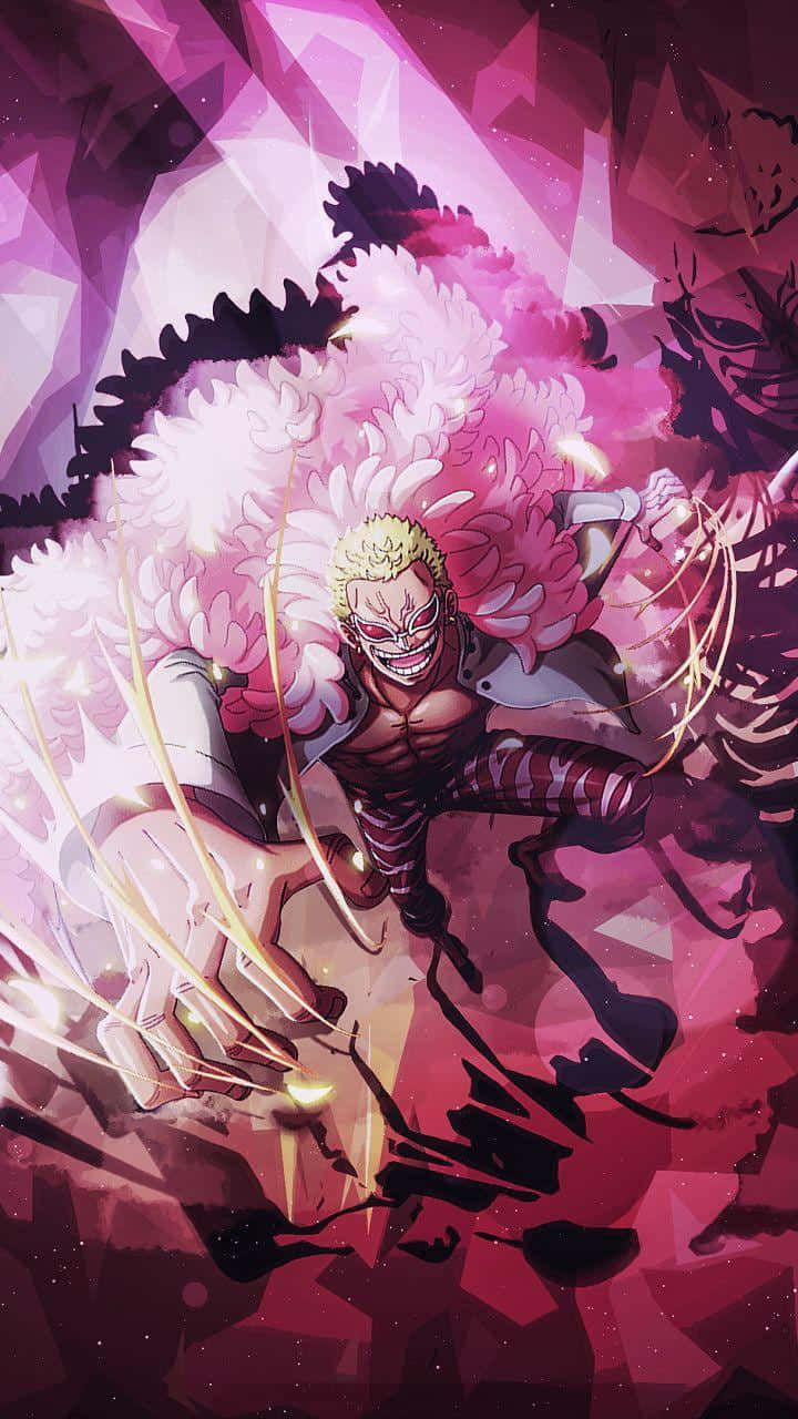 Doflamingo, pink energy attack, blonde hair, HD Phone Wallpaper