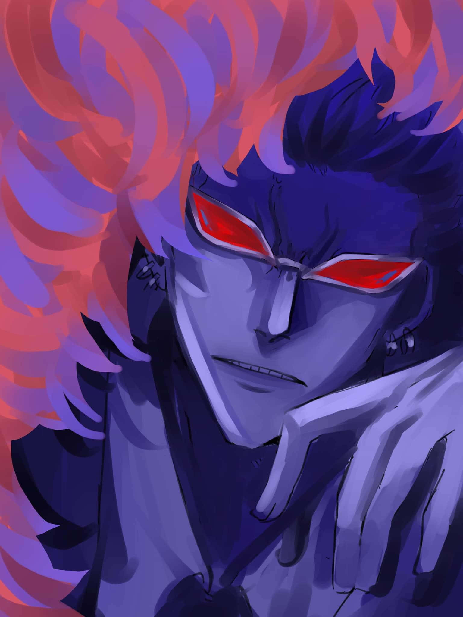 Doflamingo, flaming will, glowing red eyes, Full HD Phone Wallpaper