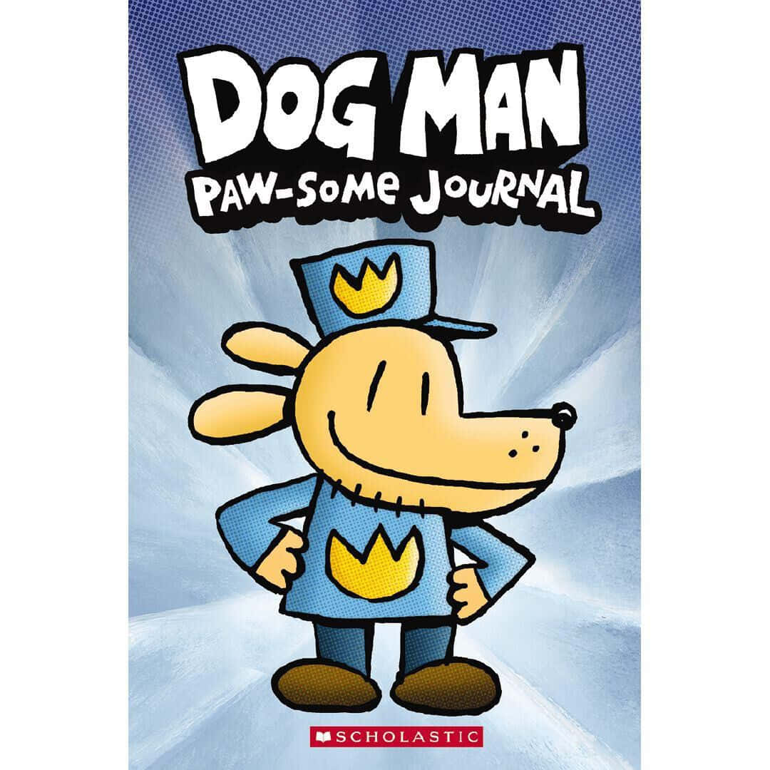 Dog Man, blue police uniform, yellow crown emblem, SD Desktop Wallpaper