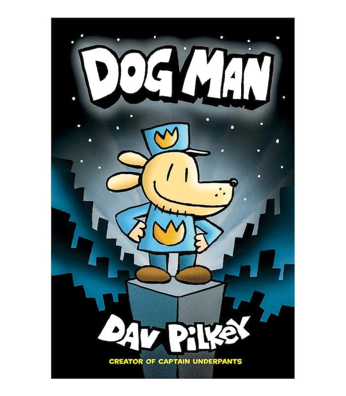 Dog Man, blue superhero costume, starry night sky, SD Phone Wallpaper