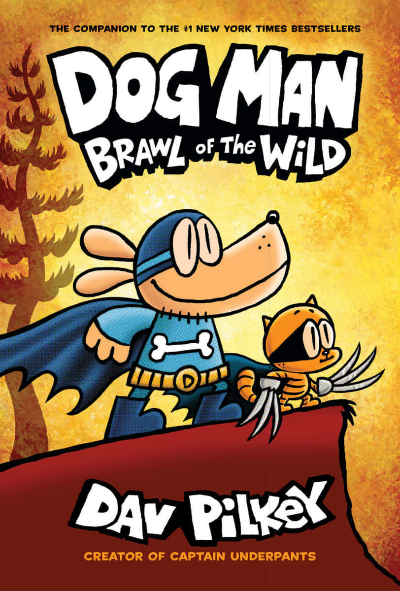 Dog Man, blue cape, bone emblem, SD Phone Wallpaper