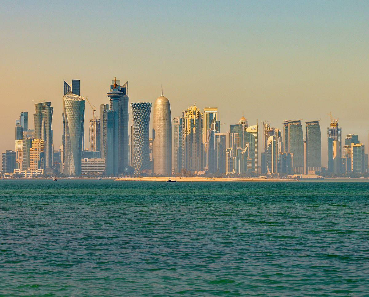 Doha, modern skyscrapers, curved designs, SD Desktop Wallpaper
