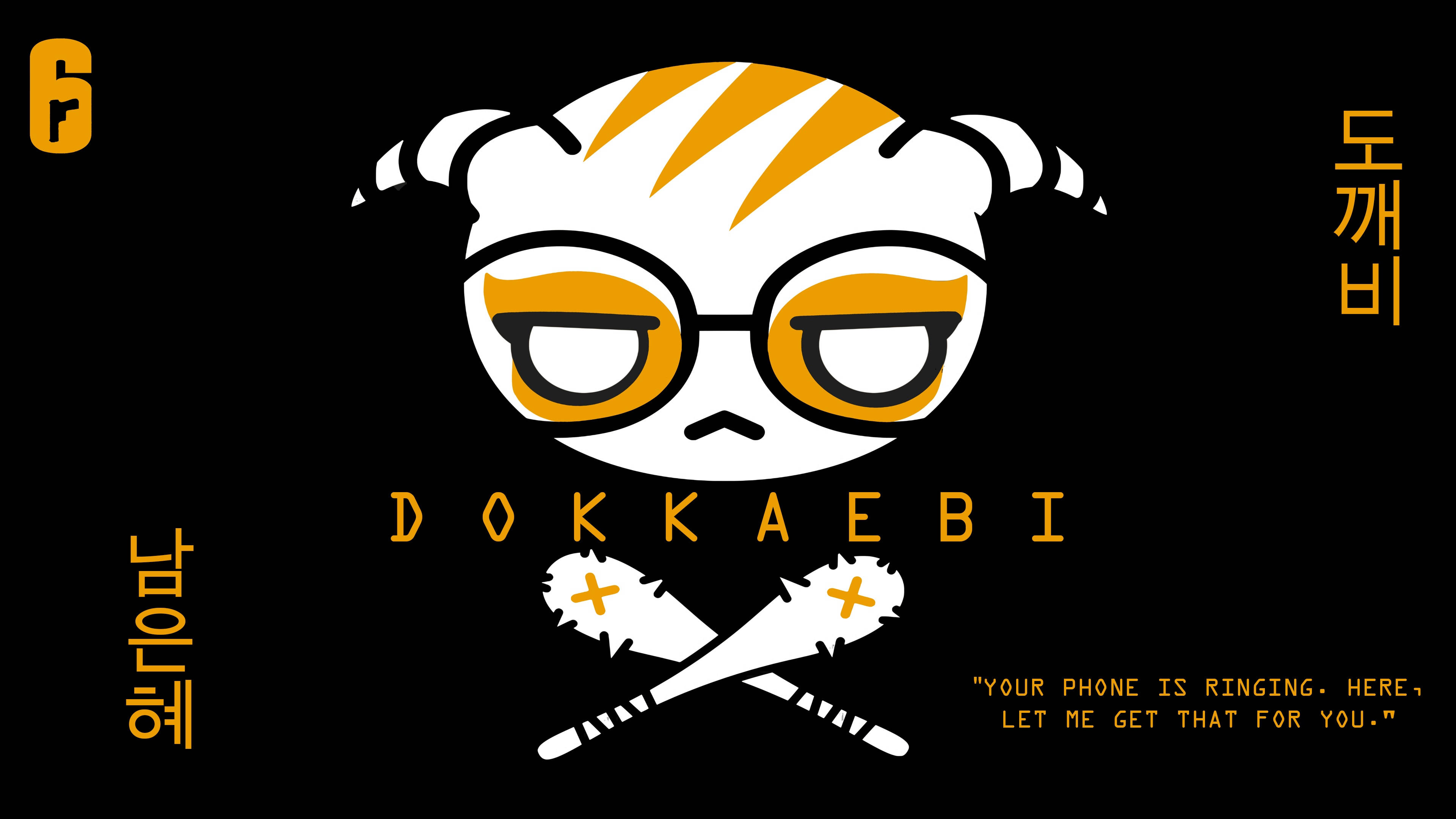 Dokkaebi, Rainbow Six Siege, cartoon tiger, 4K Desktop Wallpaper
