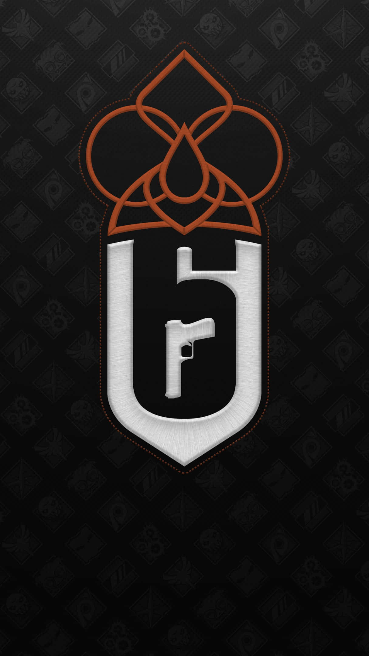 Rainbow Six Siege, orange, silver, Full HD Phone Wallpaper