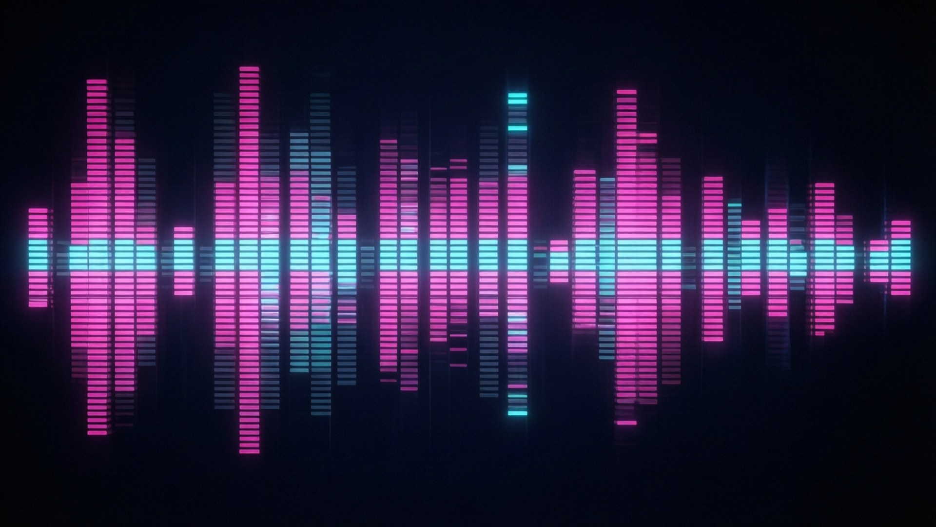 Neon Audio Visualizer, Dolby Atmos, neon, Full HD Desktop Wallpaper