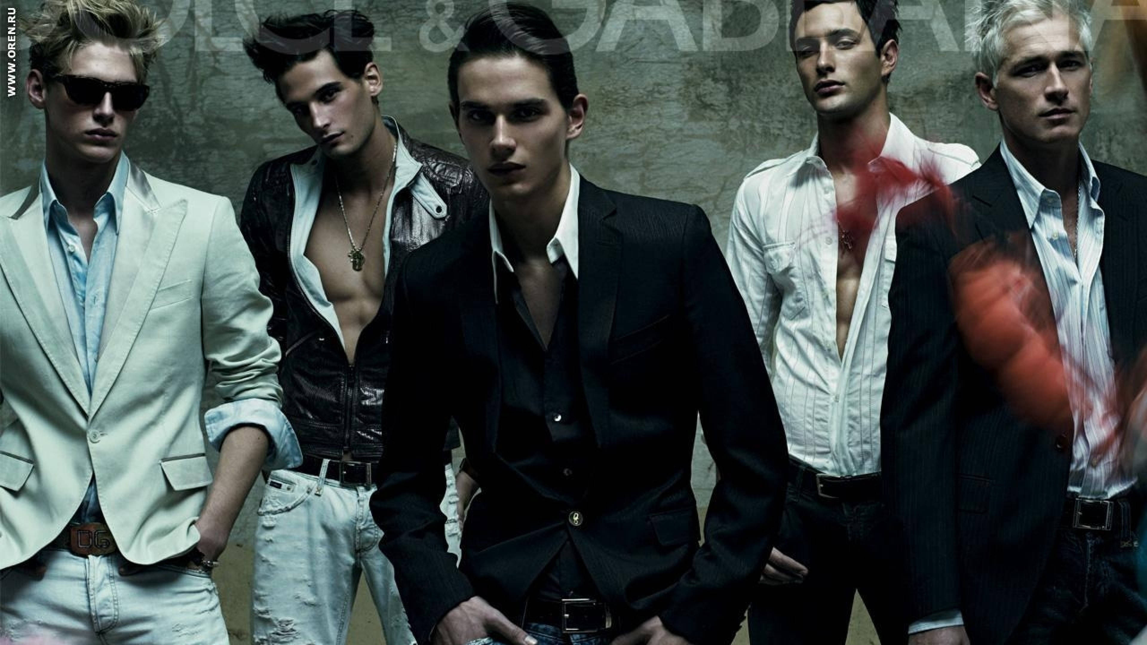 Dolce And Gabbana, sharp suits, open shirts, 4K Desktop Wallpaper