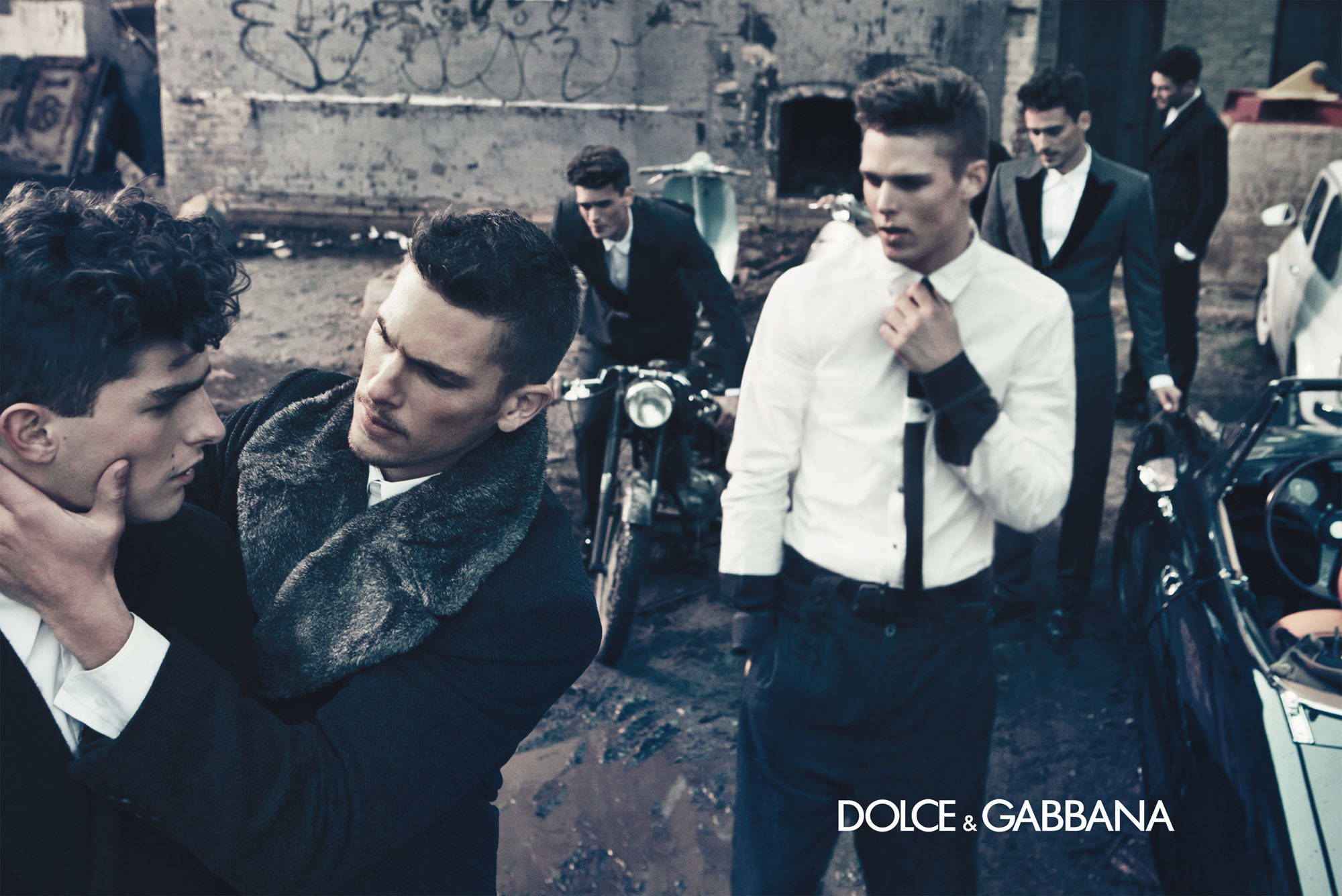 Dolce And Gabbana, formal wear, vintage cars, Full HD Desktop Wallpaper