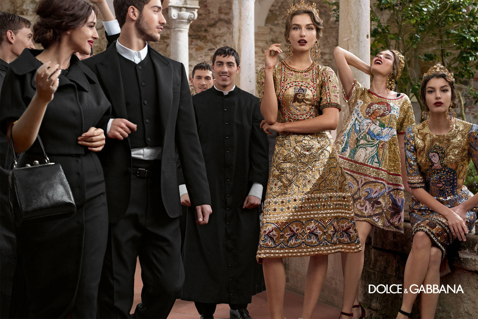 Dolce And Gabbana, gold, black, Full HD Desktop Wallpaper