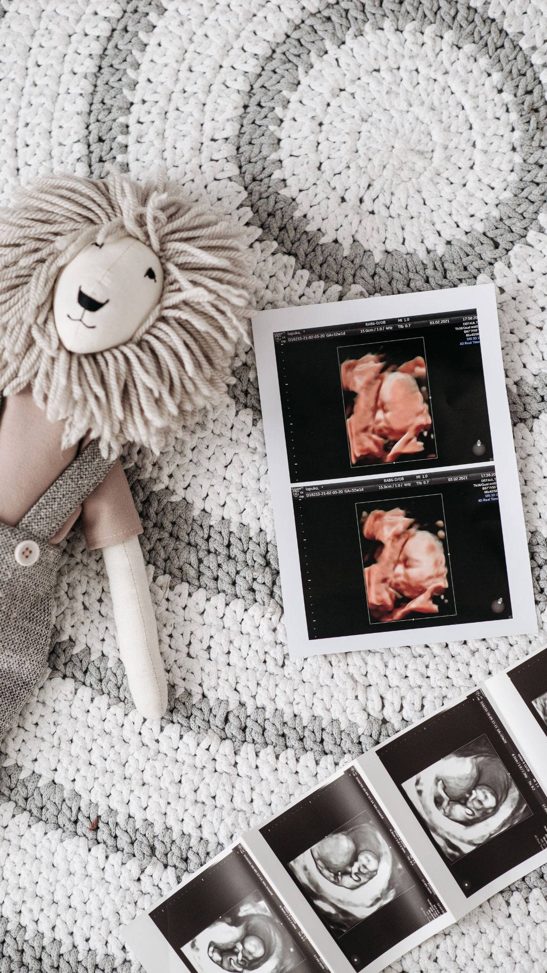 pregnancy rag doll, crochet rug, plush lion toy, Full HD Phone Wallpaper