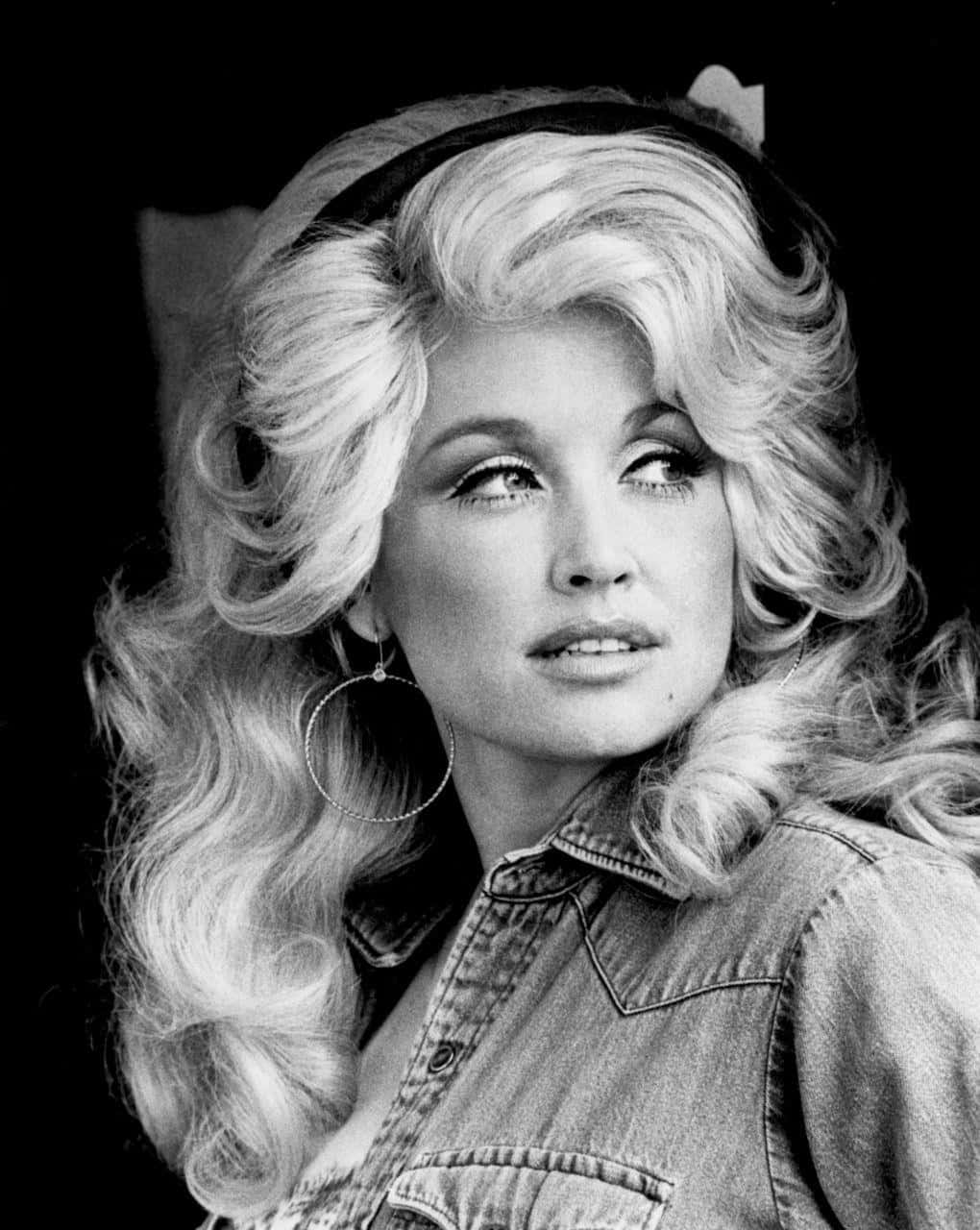 Dolly Parton, denim jacket, cat ear headband, HD Phone Wallpaper