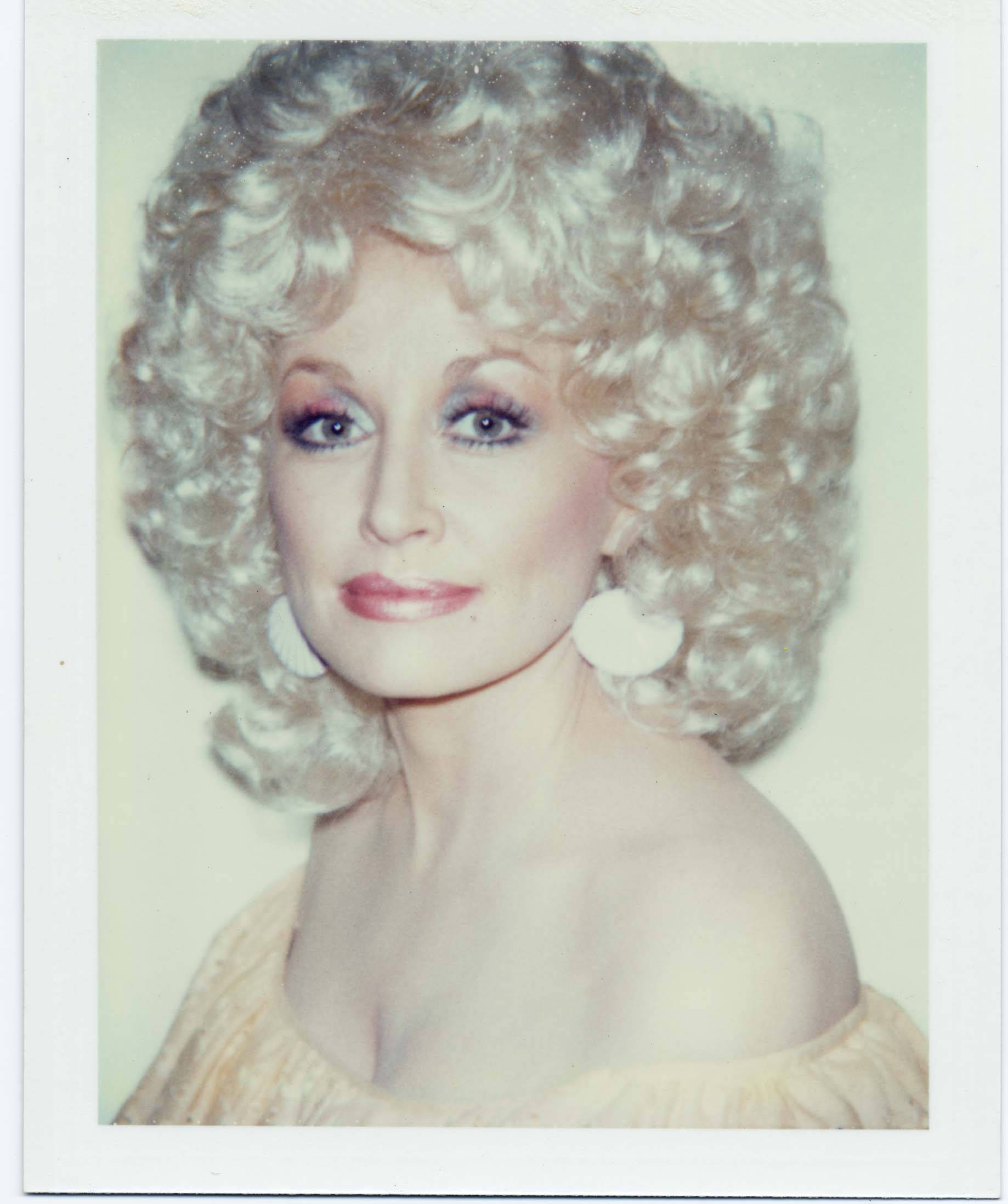 Dolly Parton, Polaroid portrait, vintage, Full HD Phone Wallpaper