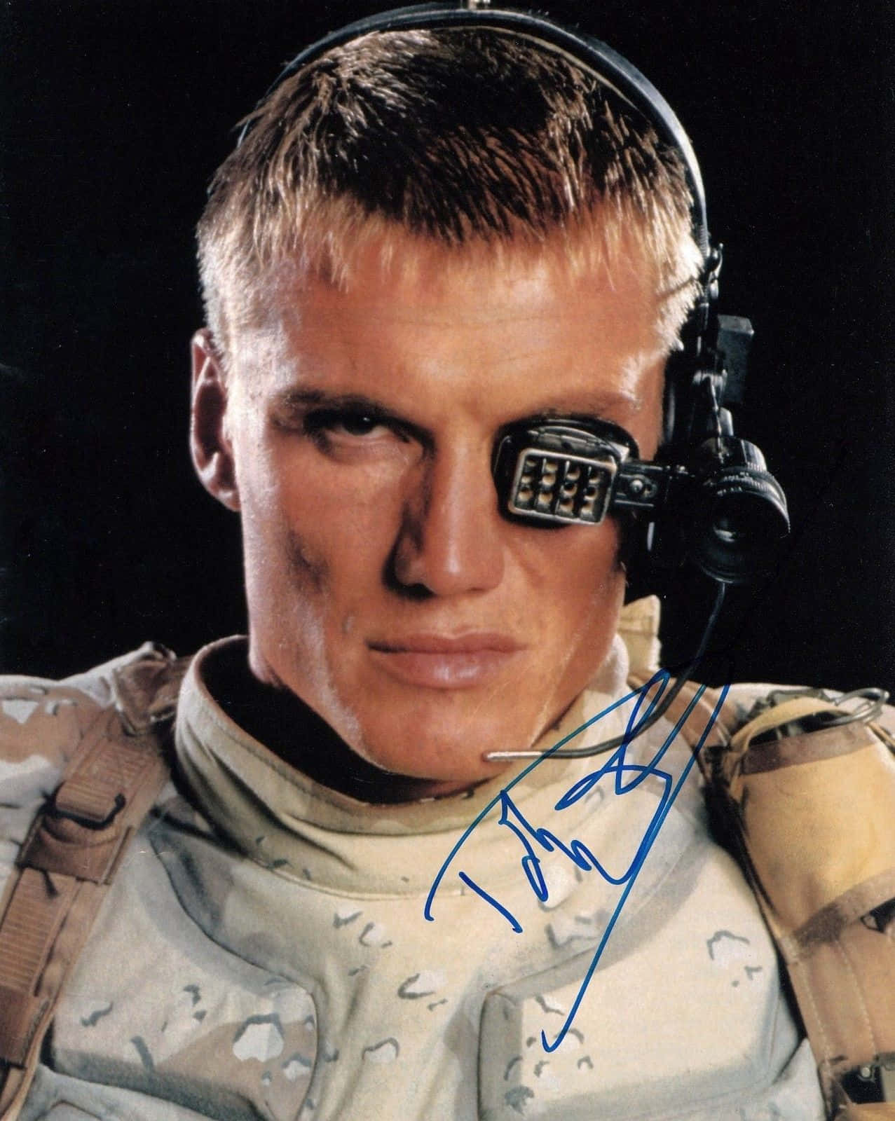 Dolph Lundgren, cybernetic eye, headset, HD Phone Wallpaper
