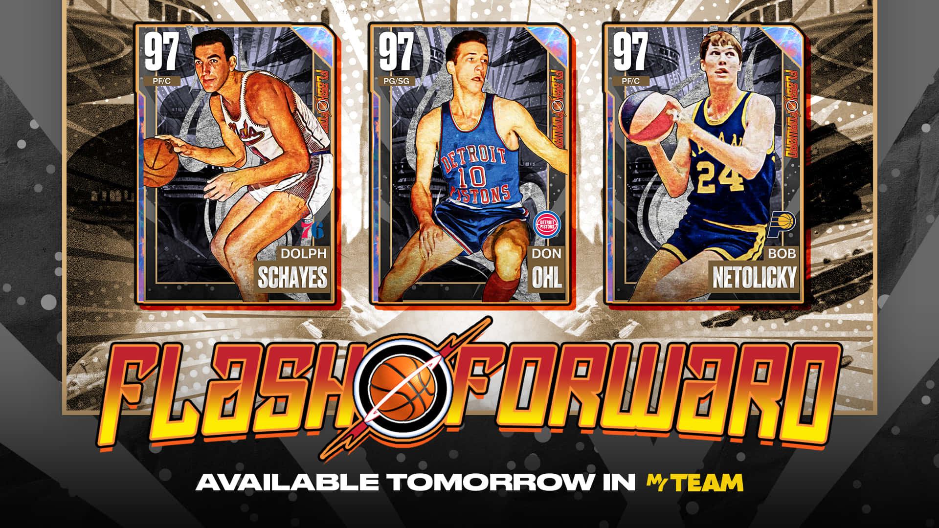 Dolph Schayes, trading cards, vintage basketball player cards, Full HD Desktop Wallpaper