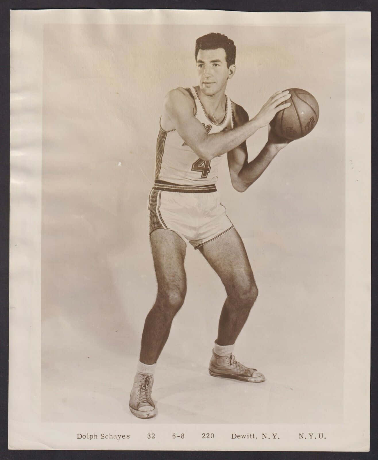 Dolph Schayes, N.Y.U. uniform, basketball player, HD Phone Wallpaper