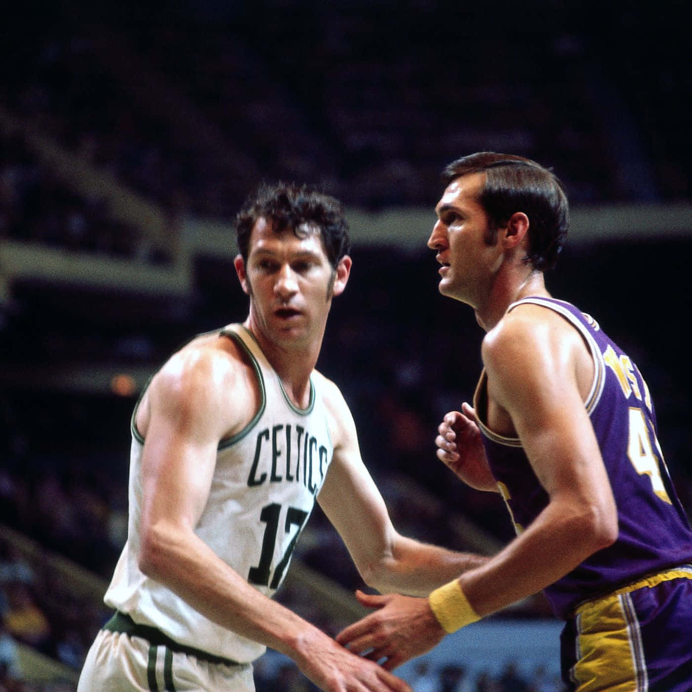 Dolph Schayes, vintage jerseys, arena lights, HD Desktop Wallpaper
