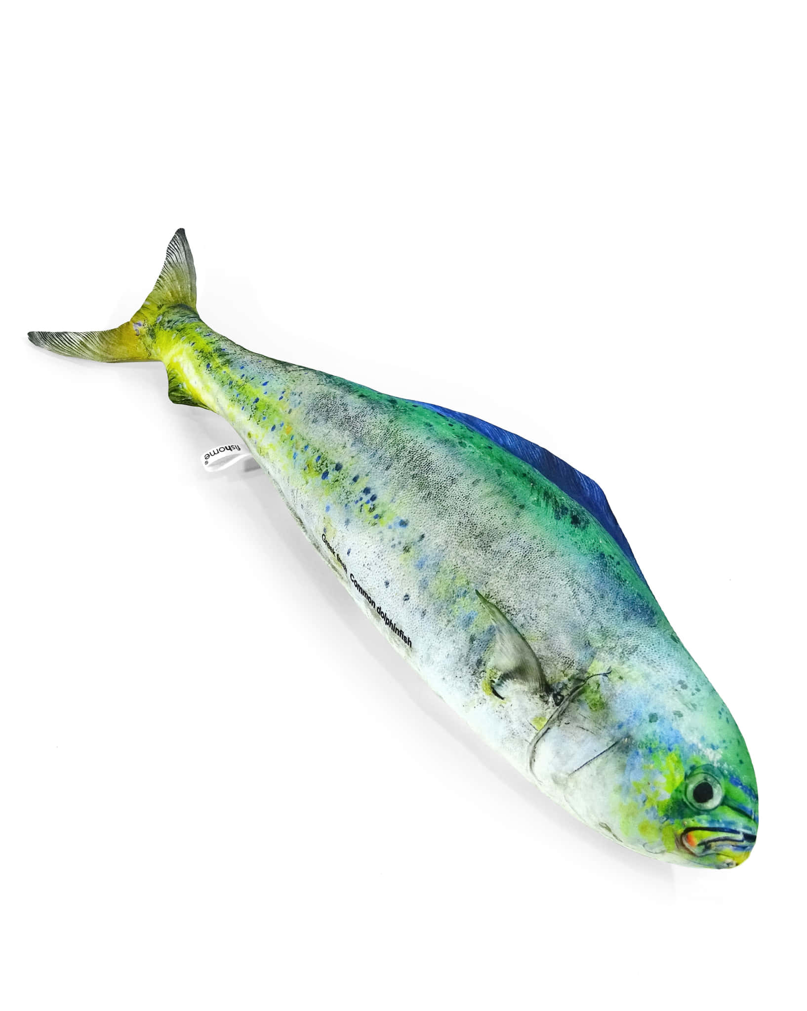 dolphinfish, iridescent green blue and yellow scales, plush dolphin fish toy, Full HD Phone Wallpaper