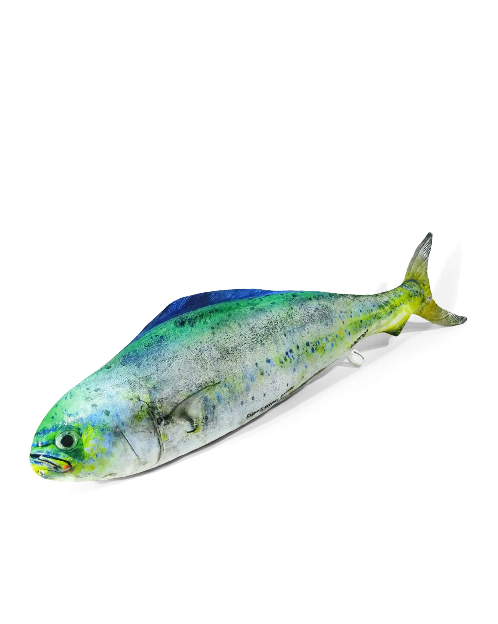 dolphinfish, iridescent blue green and yellow scales, white surface, Full HD Phone Wallpaper