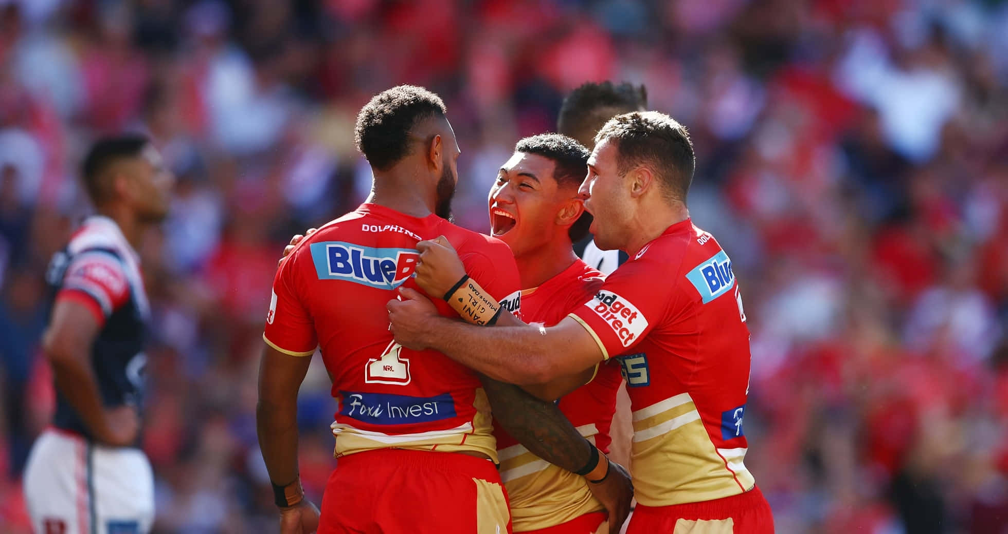 Dolphins NRL, 2019 Season, red jerseys, Full HD Desktop Wallpaper