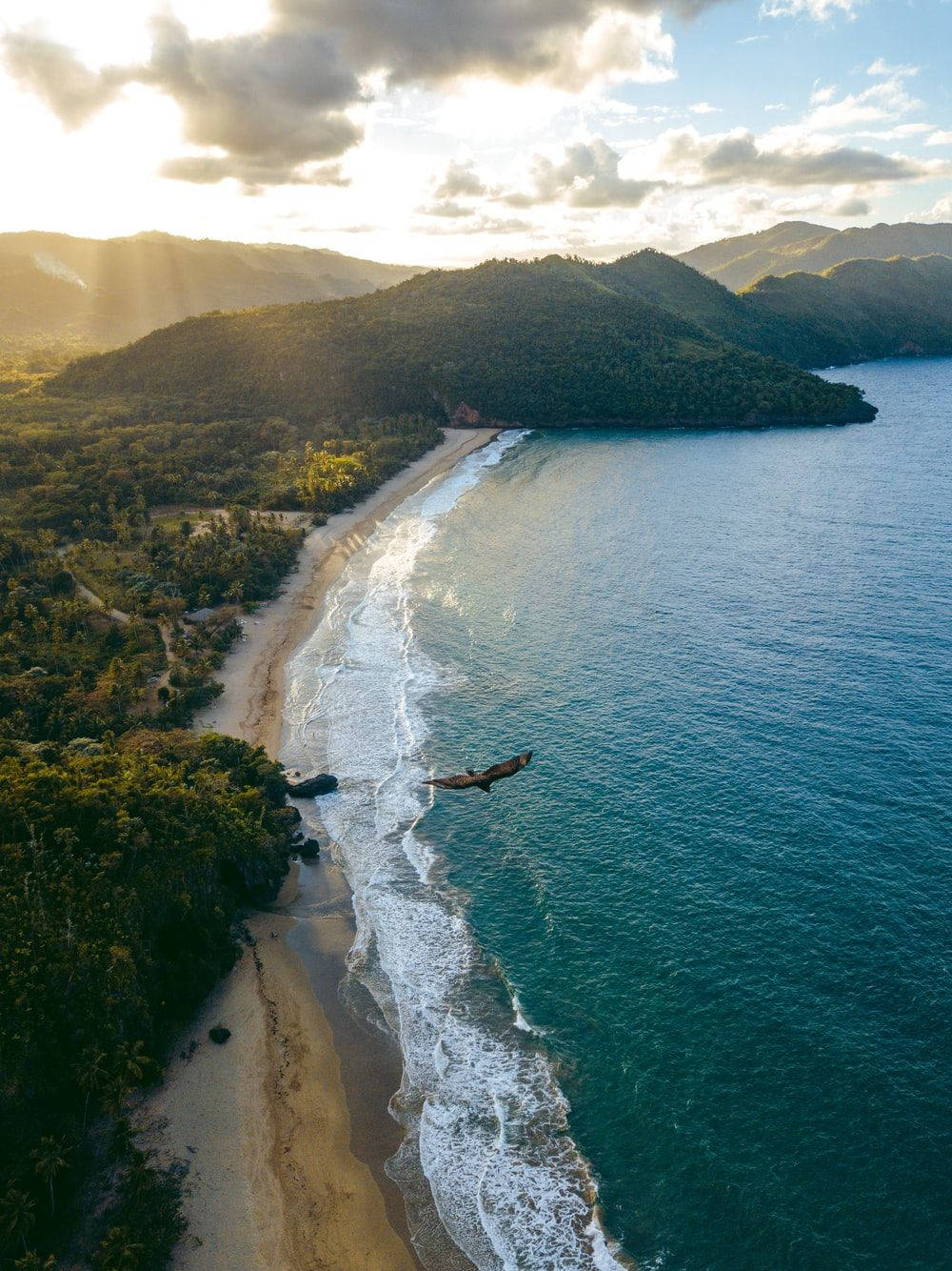 Dominica, coastline, aerial view, HD Phone Wallpaper