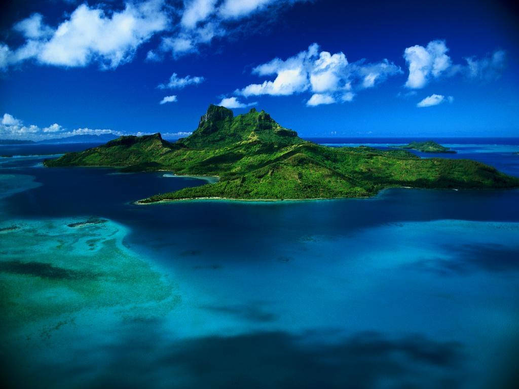 Dominican Republic, mountains, ocean, SD Desktop Wallpaper