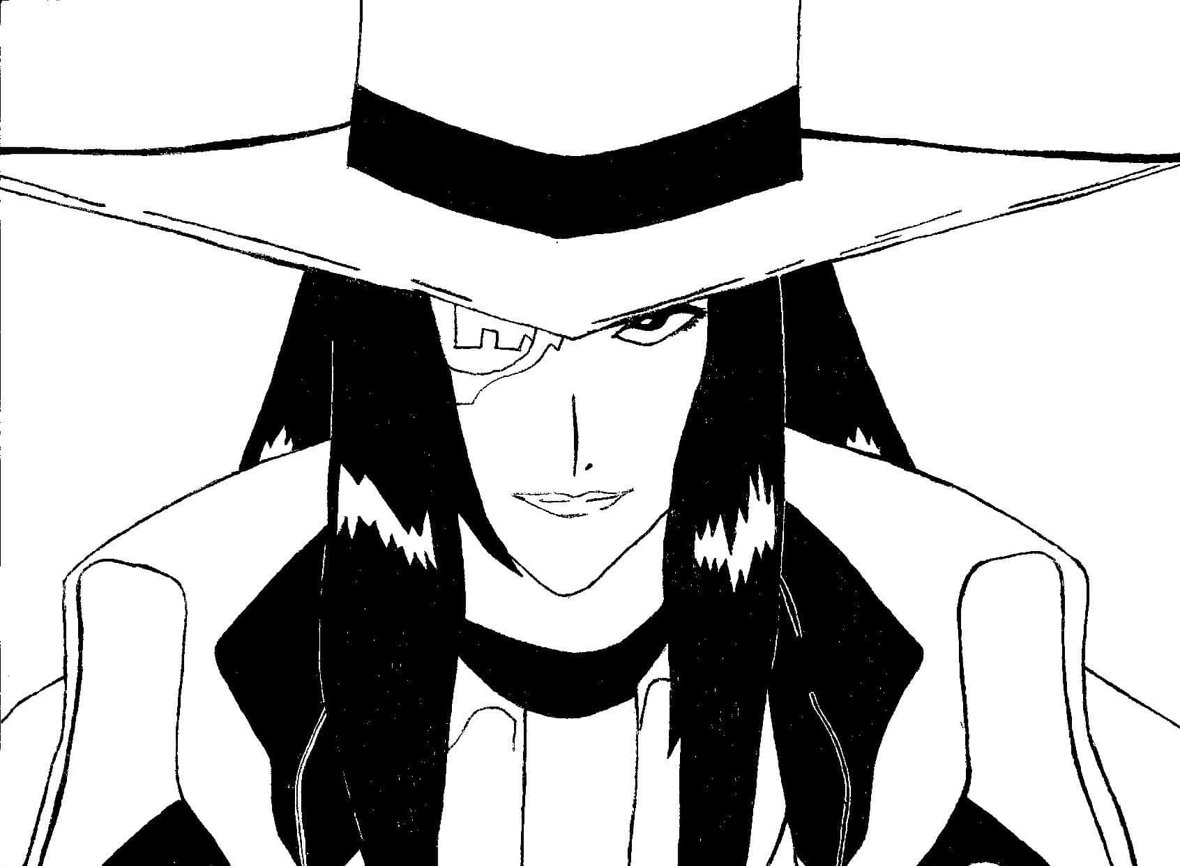 cyclops, cowboy, black and white, HD Desktop Wallpaper
