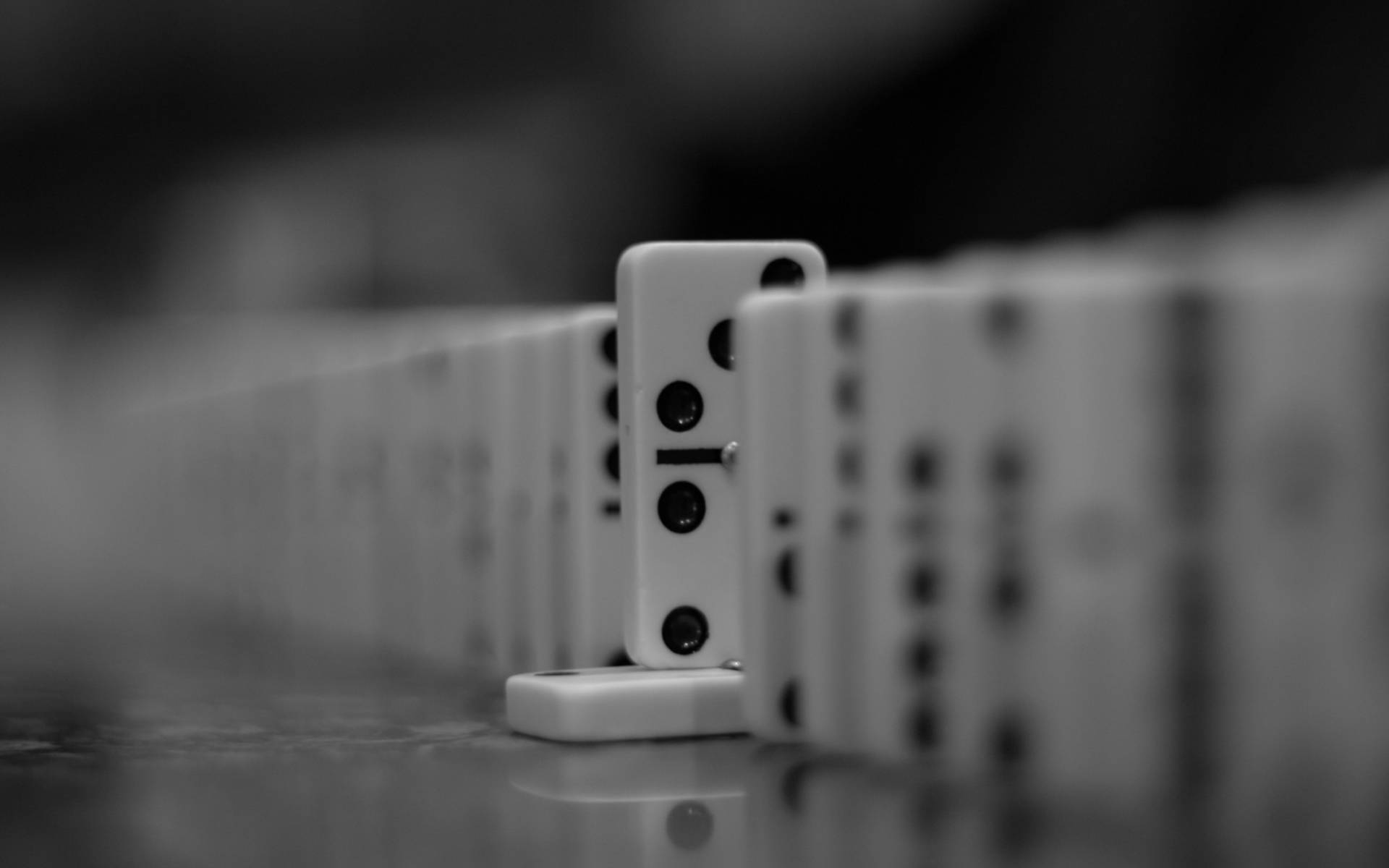 domino, black and white, close-up, Full HD Desktop Wallpaper