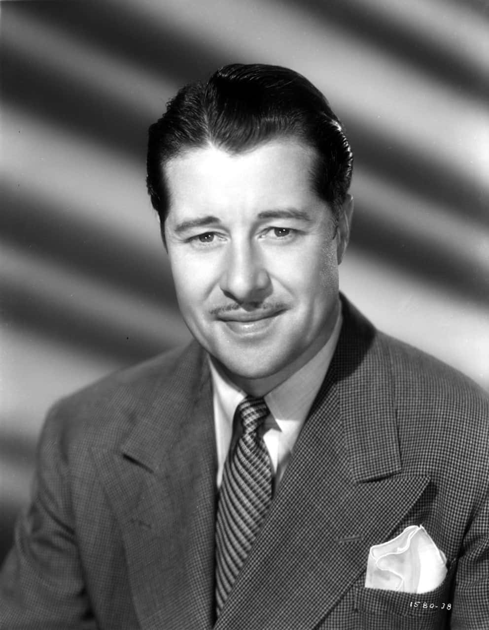 Don Ameche, black and white portrait, suit, HD Phone Wallpaper