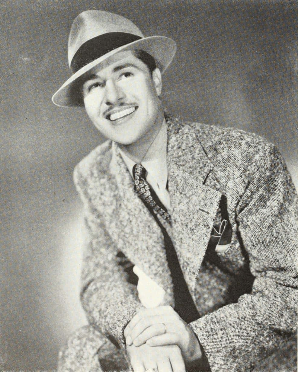 Don Ameche, fedora, textured suit, SD Phone Wallpaper