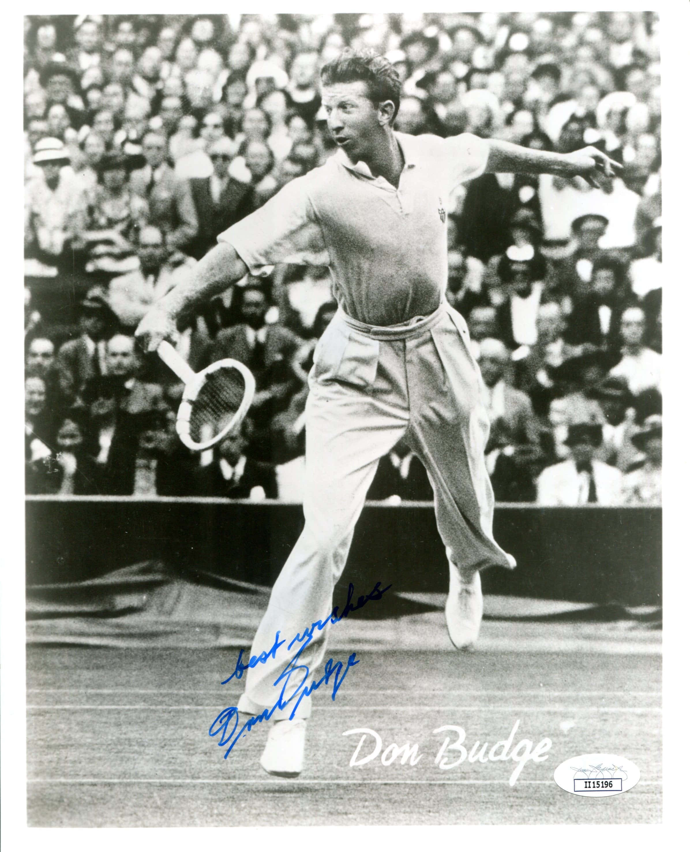 Don Budge, tennis legend, black and white photo, 2K Phone Wallpaper