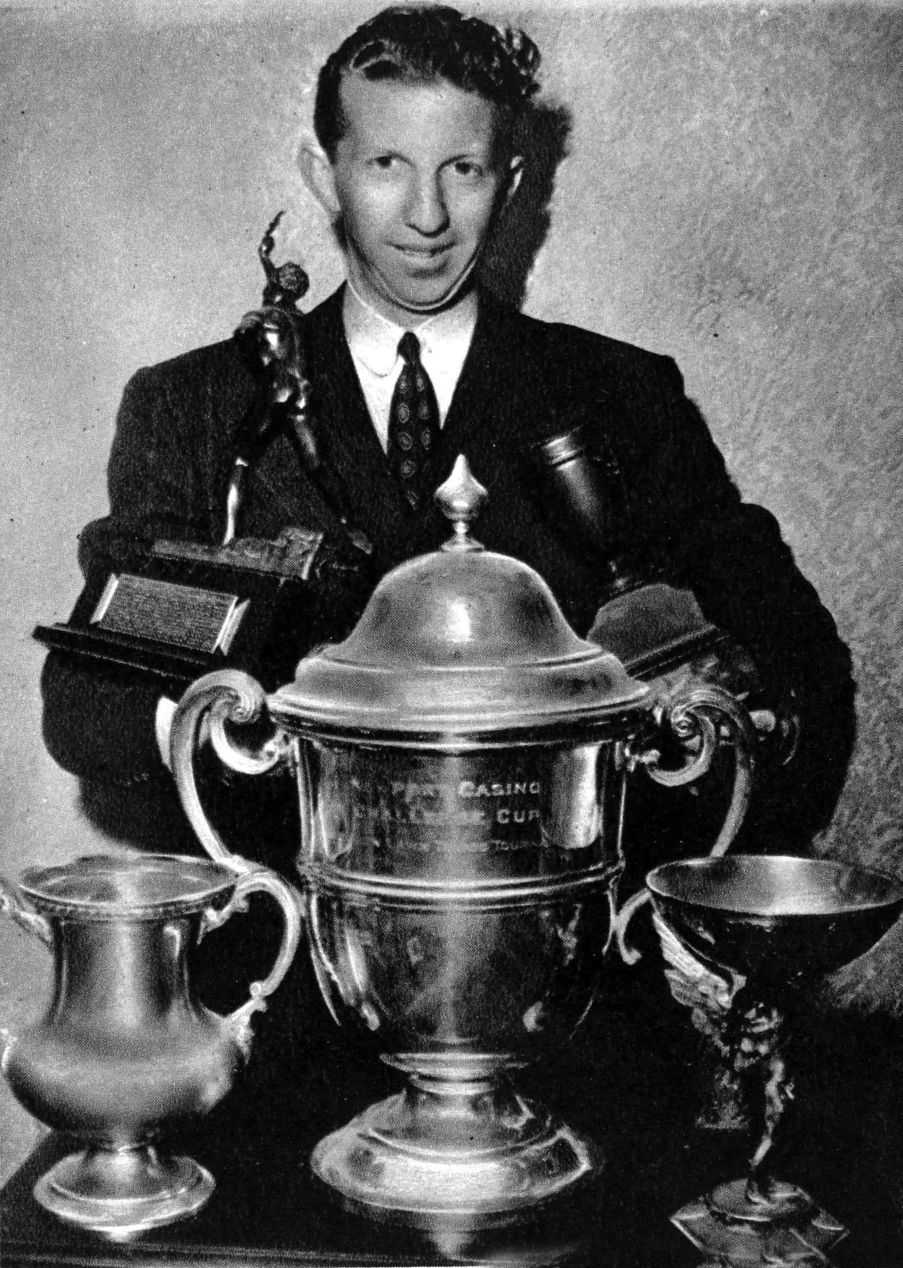 Don Budge, 1938, silver trophies, 2K Phone Wallpaper