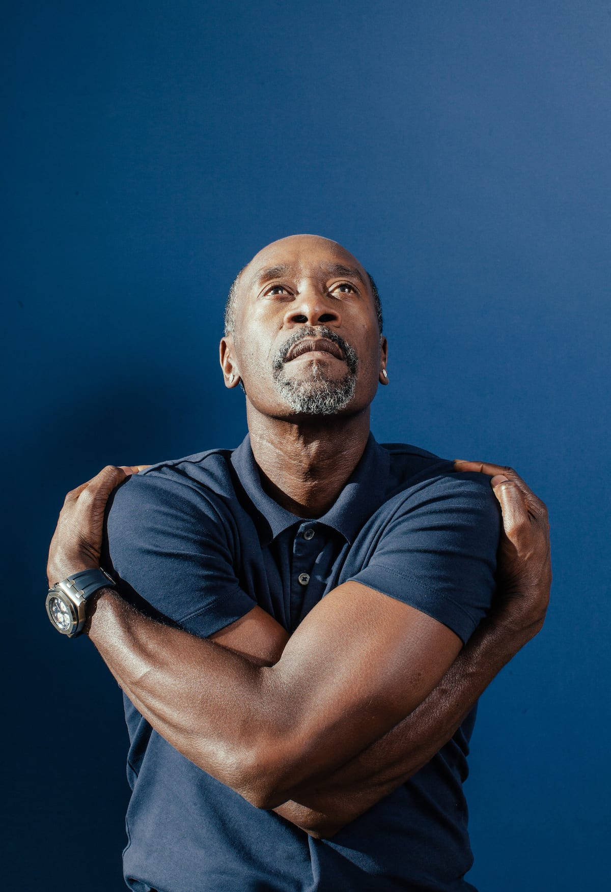 Don Cheadle, bald, gray beard, HD Phone Wallpaper