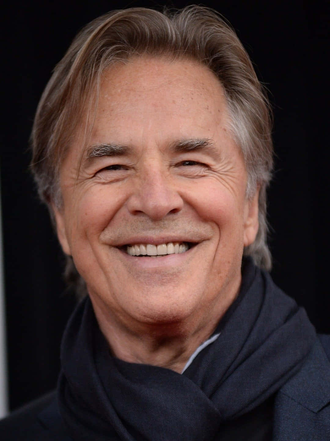 Don Johnson, gray hair, dark scarf, HD Phone Wallpaper
