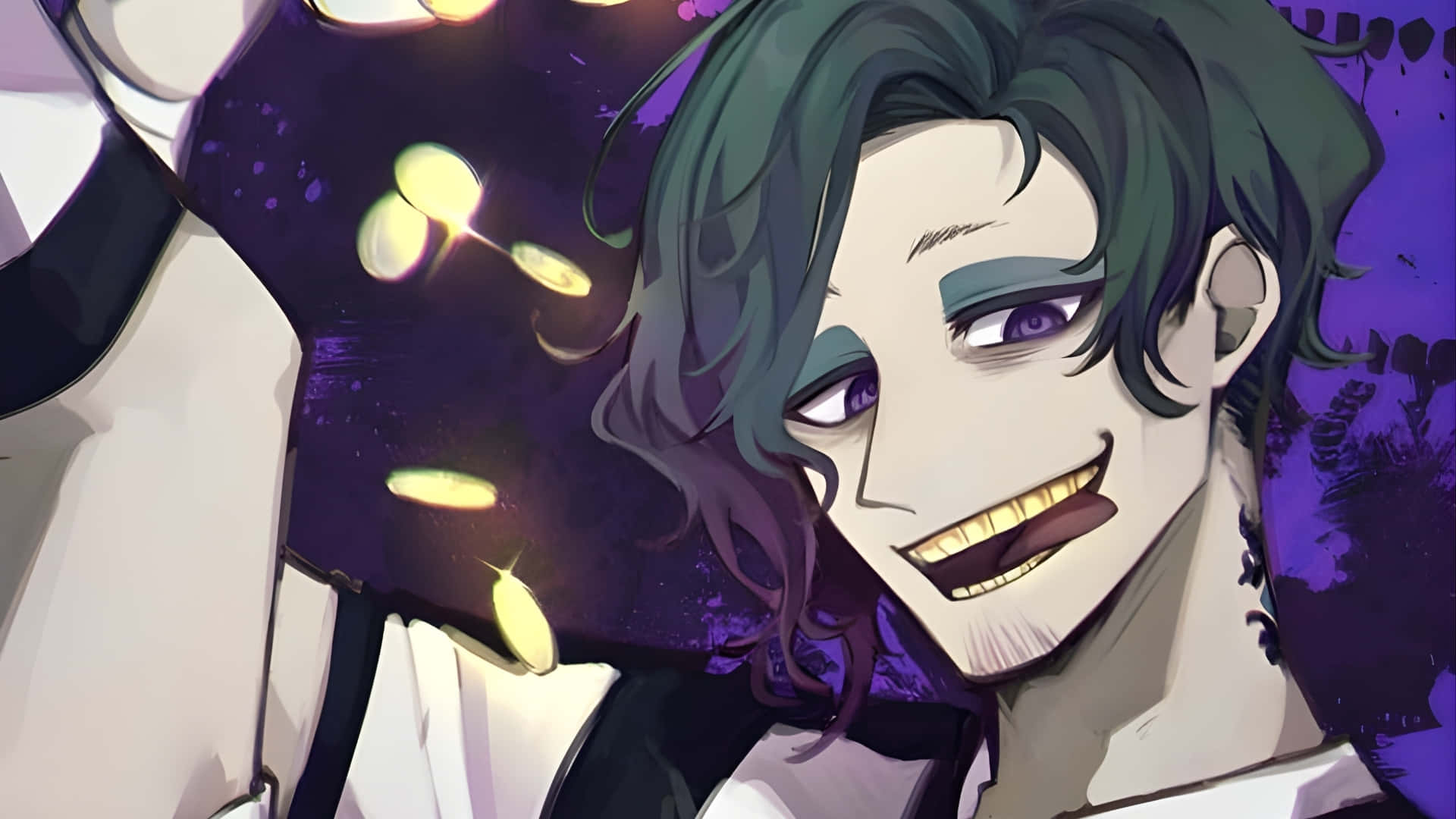 Don Lorenzo, dark green hair, purple eyes, Full HD Desktop Wallpaper