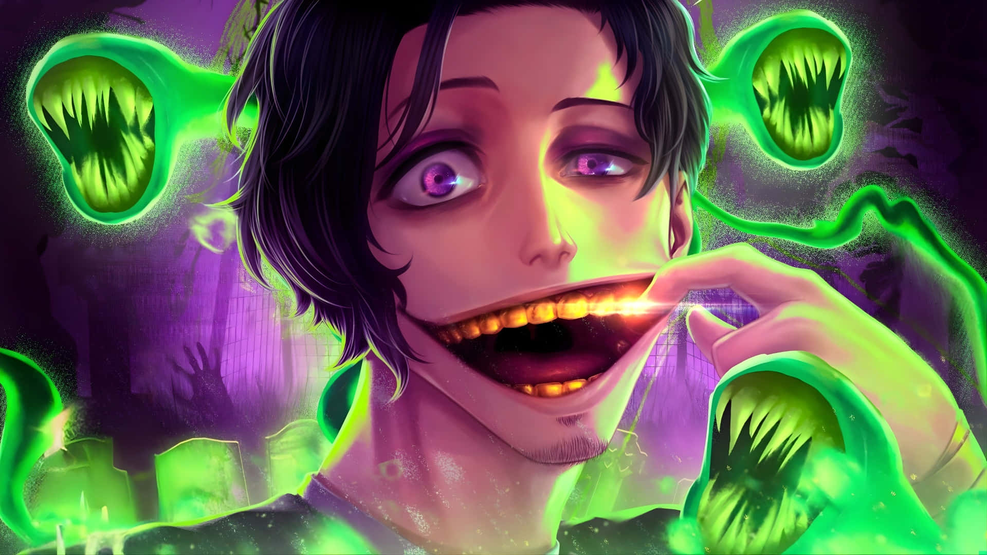 Don Lorenzo, purple eyes, dark hair, Full HD Desktop Wallpaper